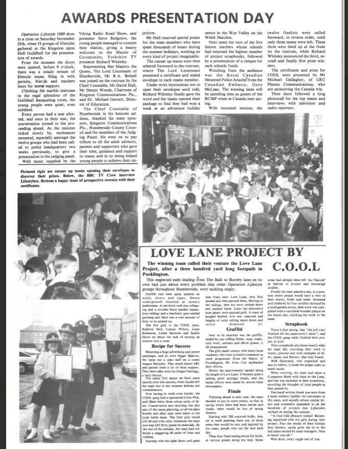 1989 Lifestyle project newsletter page 8