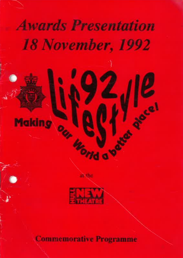 Awards programme front cover